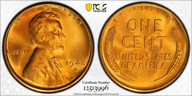 1948-S 1C MS67RD