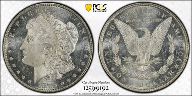 1879 $1 MS62DMPL
