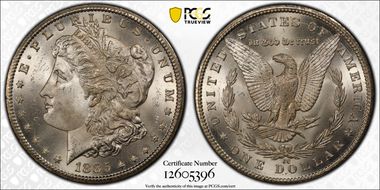 1885-CC $1 MS66+