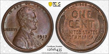 1917-D 1C MS64BN