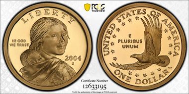 2004-S SAC$1 PR70DCAM