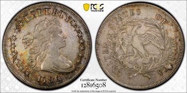 1796 $1 Large Date, Small Letters XF45