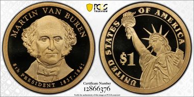 2008-S $1 Martin Van Buren PR70DCAM