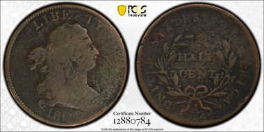 1802/0 1/2C C-1 Reverse of 1800 AG3BN