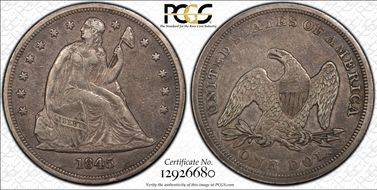 1845 $1 XF45