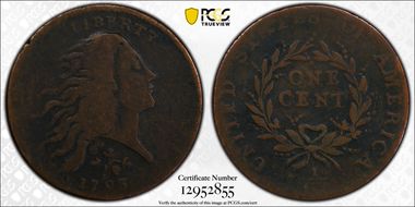 1793 1C Strawberry Leaf, NC-3 VG10BN