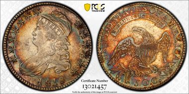 1818 50C O-109a AU53