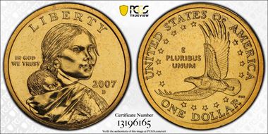 2007-D SAC$1 MS67