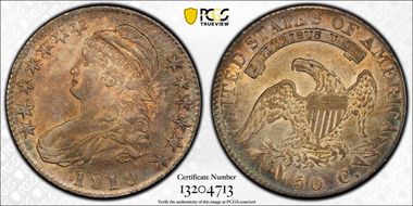 1819/8 50C O-104 AU58