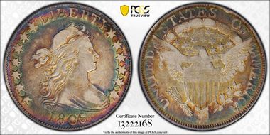 1806/5 50C Large Stars VF30