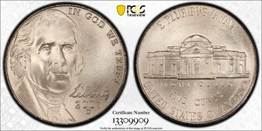 2007-D 5C Satin Finish SP69FS