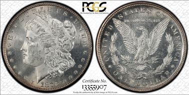 1878 8TF $1 VAM 14.4, Concave Reverse MS63