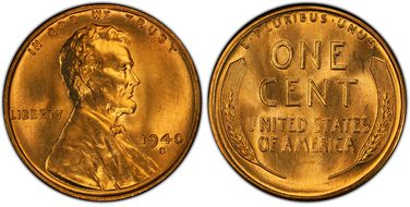 1940-S 1C MS67RD