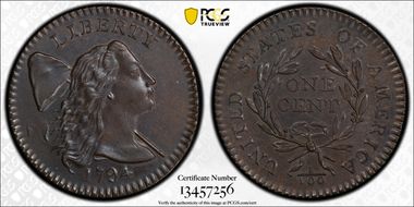 1794 1C S-31, Marred Field MS64BN