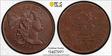 1794 1C S-55, Big Berries MS64BN