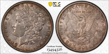 1900-O/CC $1 VAM 9 AU53