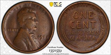 1922 No D 1C Strong Reverse, FS-401 VF30BN