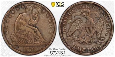 1873-CC 50C No Arrows VF25
