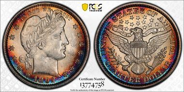 1892 25C AU58