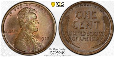 1917 1C MS65BN