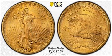 1910 $20 MS66