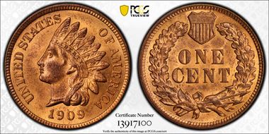 1909 1C Indian DDO FS-101 S-1 MS64RD