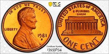 1981-S 1C Type 1 PR69DCAM