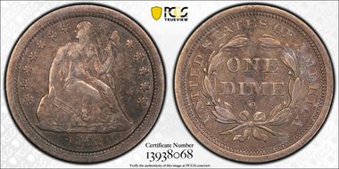 1842-O 10C XF45