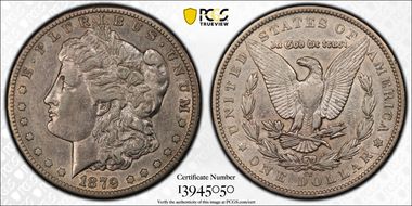 1879-CC $1 VAM 3, Capped Die VF35