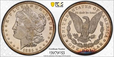 1885-CC $1 MS65+ DMPL