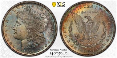 1878 7/8TF $1 VAM 38, 7/5 MS64