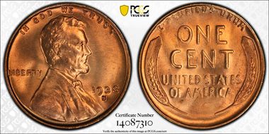 1938-S 1C MS67RD