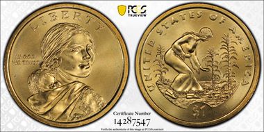 2009-D $1 Native American - Position A MS67