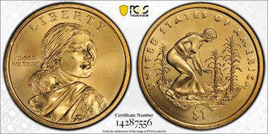2009-D $1 Native American - Position B MS67