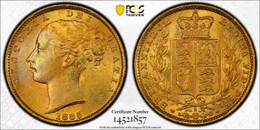 1885-S Sov S-3855B Shield MS62