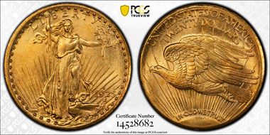 1925-S $20 MS63+