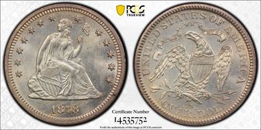 1878-S 25C MS64