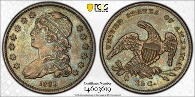 1831 25C Small Letters XF45