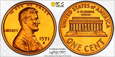 1971-S 1C DDO, FS-102 PR67RD