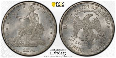 1874-CC T$1 MS61