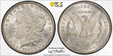 1880/79-CC $1 Reverse of 1878 MS63