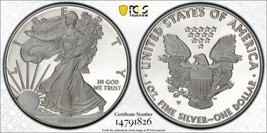 2008-W $1 Silver Eagle PR70DCAM