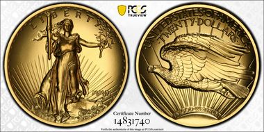 2009 $20 Ultra High Relief MS70