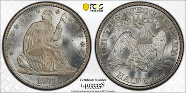 1877-CC 50C MS65+