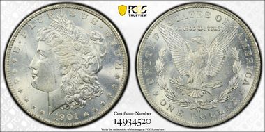 1901-O $1 MS63