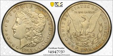 1903-S $1 VAM 2, Micro S XF45