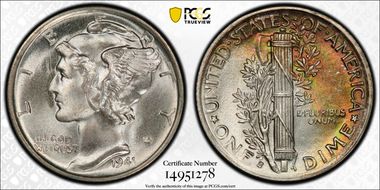 1941-S 10C MS66FB