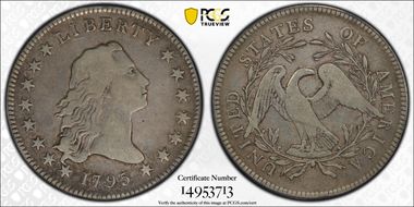 1795 $1 Flowing Hair, BB-13 VF25