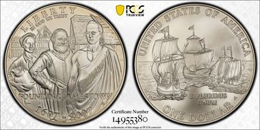 2007-P $1 Jamestown MS70