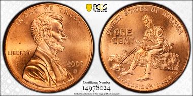 2009-D 1C Lincoln-Formative Years First Day of Issue MS66RD